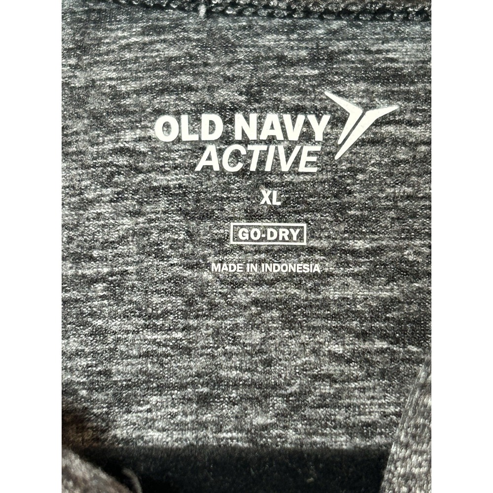 Old Navy Active Pullover Men's XL Gray 1/4 Zip Lightweight Go Dry Long Sleeve - Picture 3 of 6